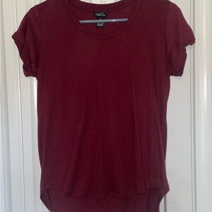 Rue21 Women's Dark Red Short Sleeve Tee